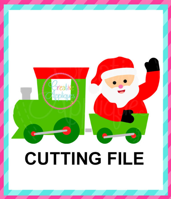 Santa Train Cutting File SVG DXF EPS