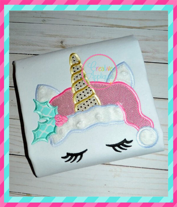 Santa Unicorn Applique - Image 6