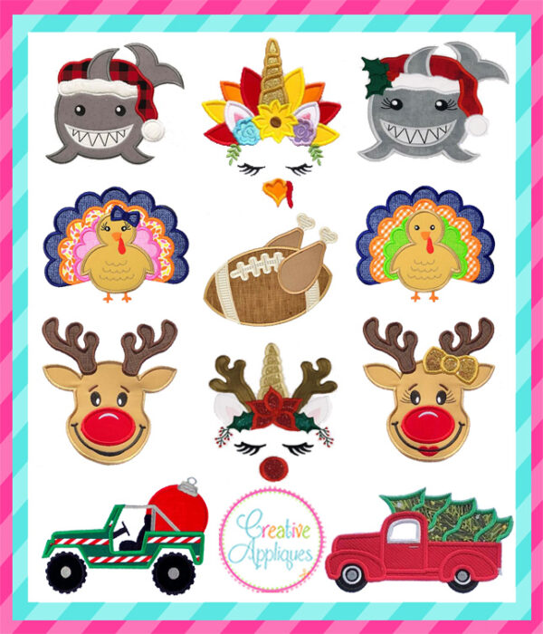 Holiday Bundle Applique Set