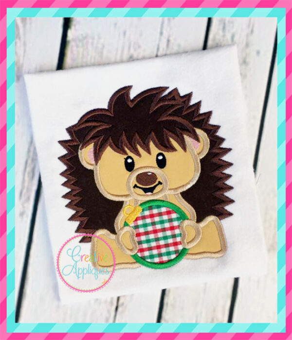 Hedgehog Ornament Applique - Image 3