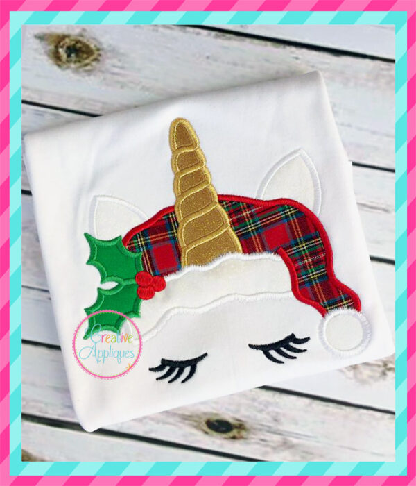 Santa Unicorn Applique - Image 5