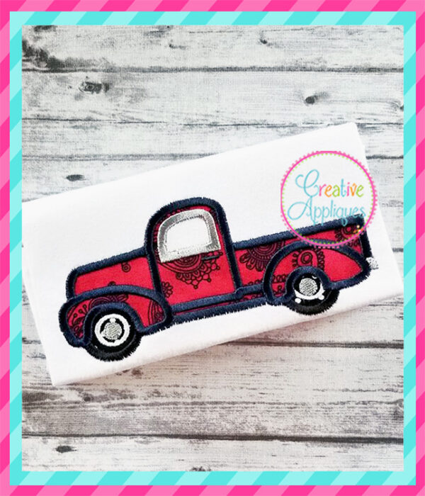 Vintage Antique Truck Applique - Image 3