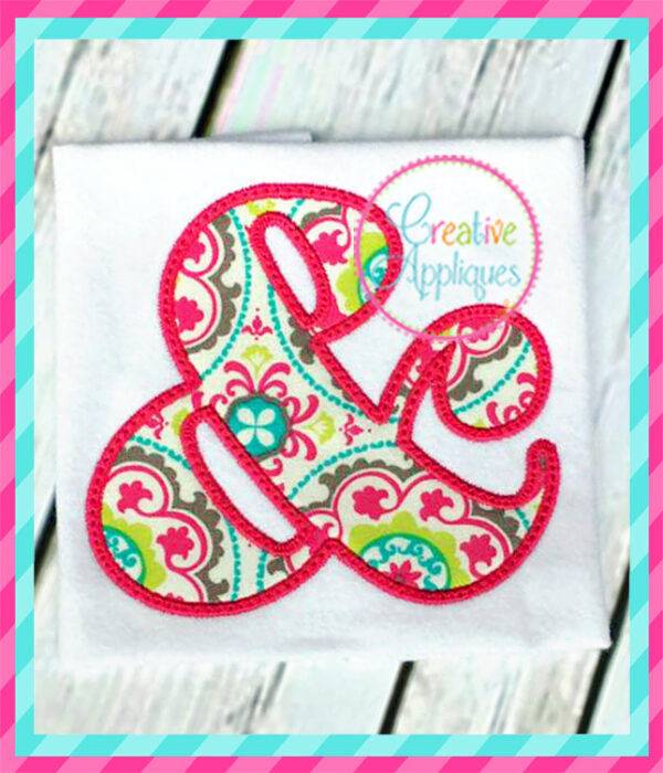 Ampersand Applique