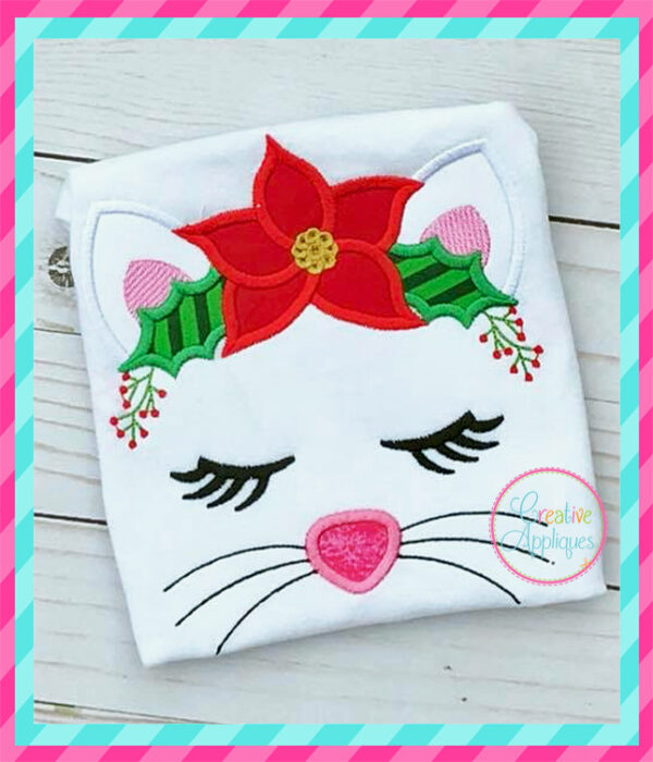 Christmas Cat Applique - Image 2