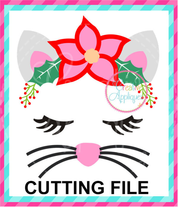 Christmas Cat Cutting File SVG DXF EPS