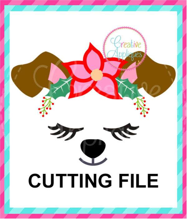 Christmas Dog Cutting File SVG DXF EPS