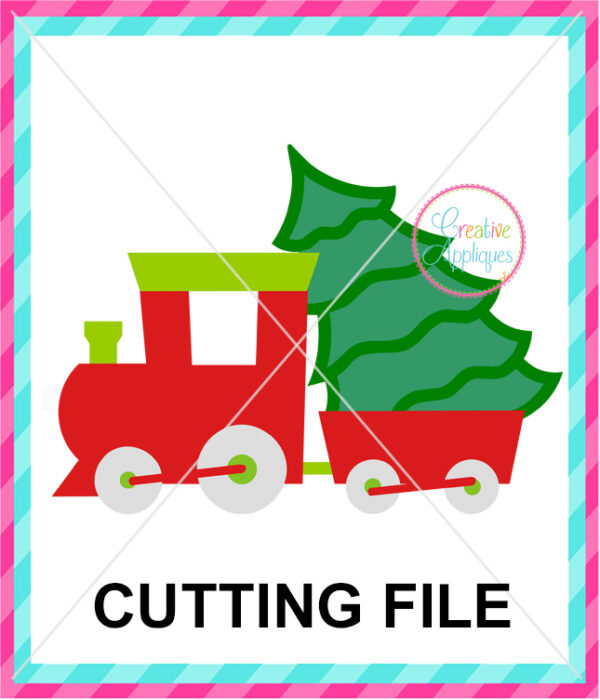 Train Tree Cutting File SVG DXF EPS