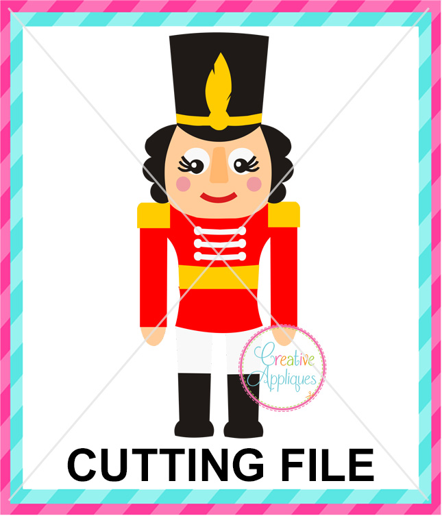 Girl Nutcracker Cutting File SVG DXF EPS - Creative Appliques.