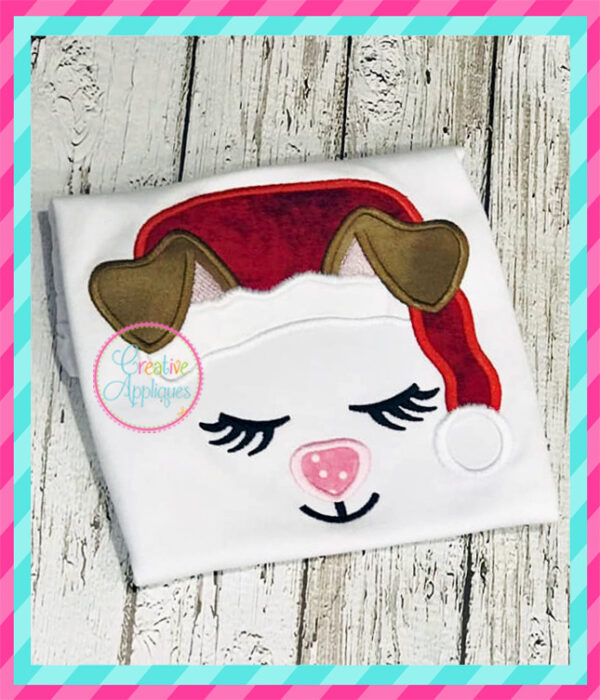 Santa Dog Applique - Image 2