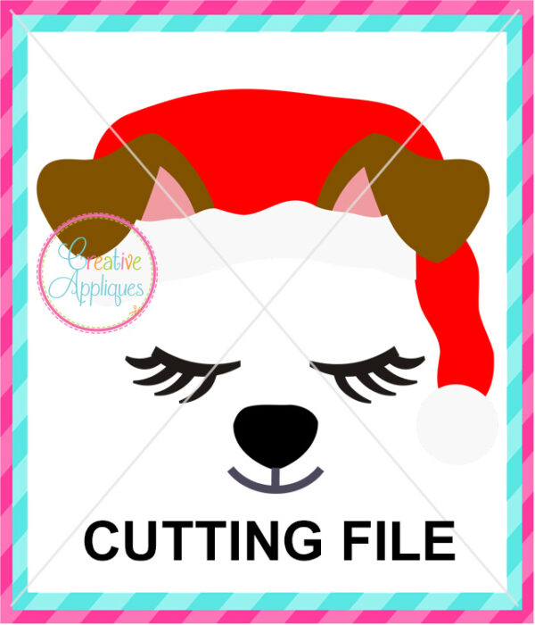 Santa Dog Cutting File SVG DXF EPS