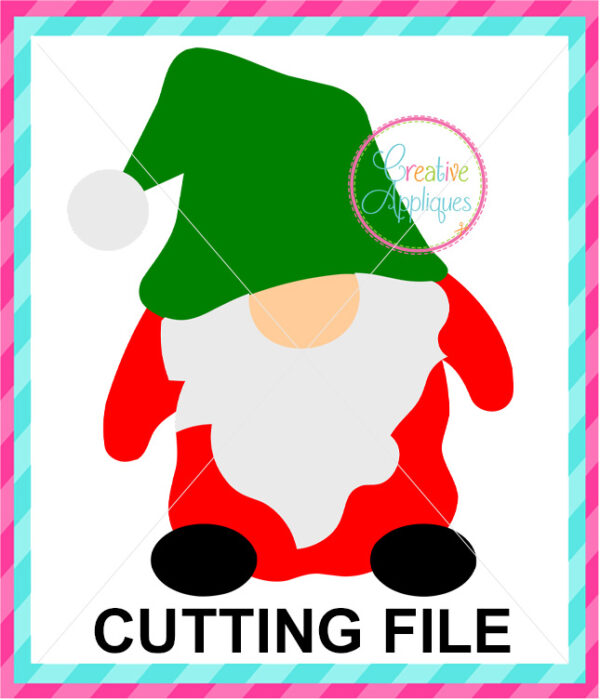 Santa Gnome Cutting File SVG DXF EPS