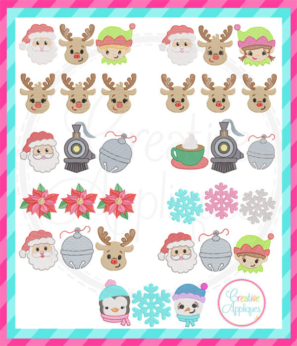 Sketch Stitch Christmas Embroidery Set