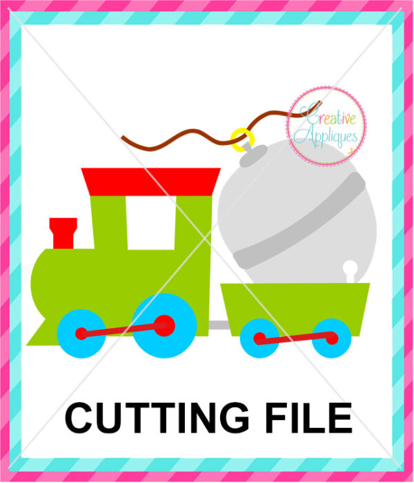 Train Sleigh Bell Cutting File SVG DXF EPS