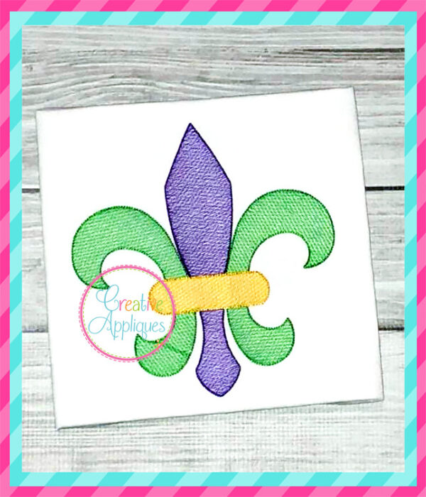 Sketch Fleur de Lis Embroidery - Image 5