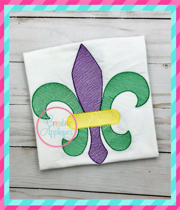 Sketch Fleur de Lis Embroidery - Image 2