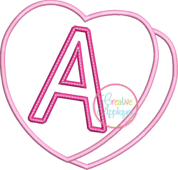 Candy Heart Alphabet Applique - Image 2