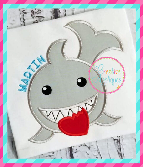 Valentine Shark Applique - Image 6