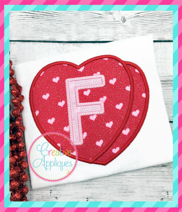 Candy Heart Alphabet Applique - Image 5