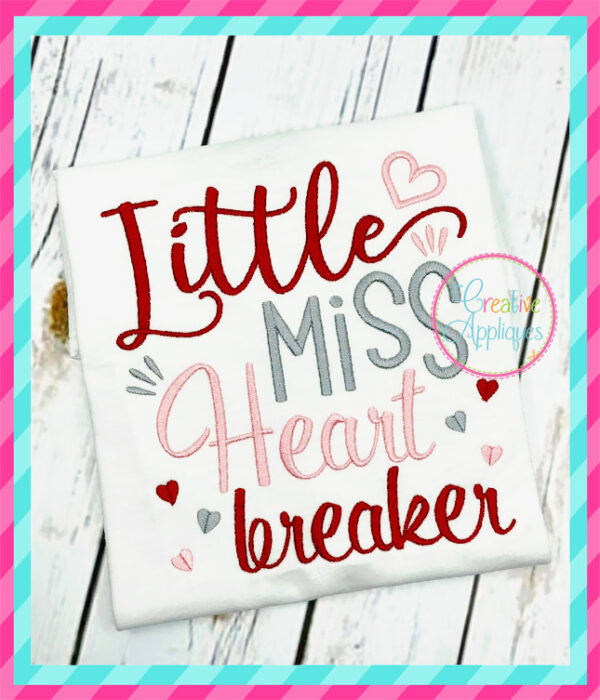 Little Miss Heartbreaker Embroidery - Image 4