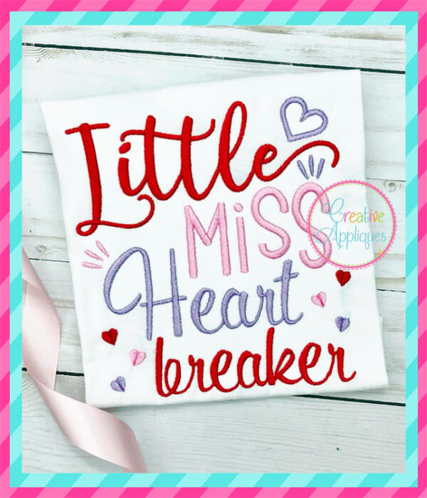 Little Miss Heartbreaker Embroidery - Image 2