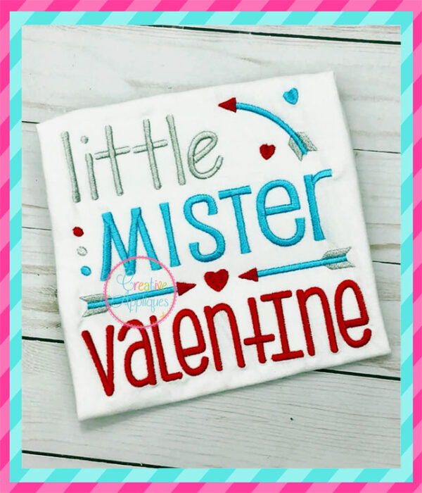 Little Mister Valentine Embroidery - Image 4