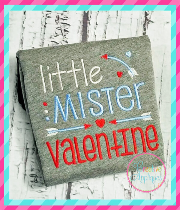 Little Mister Valentine Embroidery - Image 5