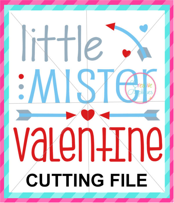 Little Mister Valentine Cutting File