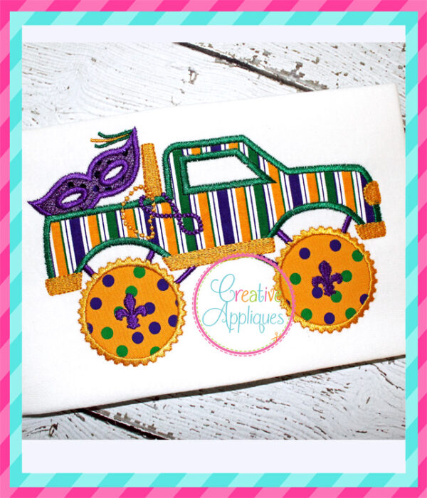 Mardi Gras Truck Applique - Image 4