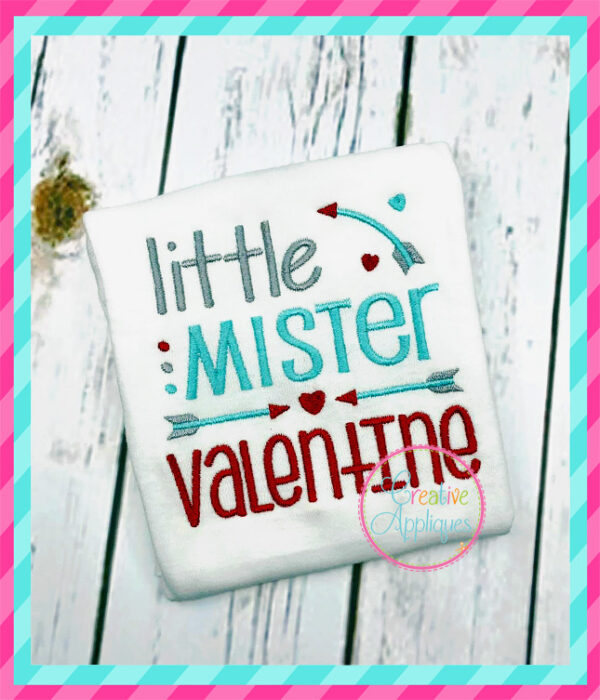 Little Mister Valentine Embroidery - Image 6