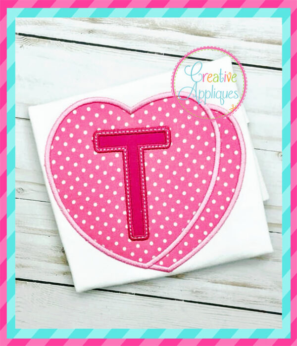 Candy Heart Alphabet Applique - Image 4