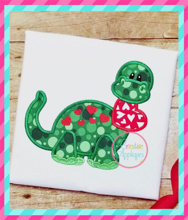 Valentine Dinosaur Applique - Image 9