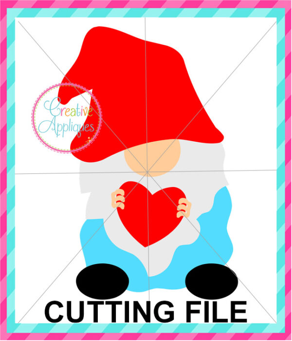 Valentine Gnome Cutting File