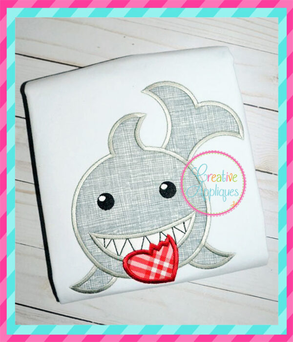 Valentine Shark Applique - Image 5