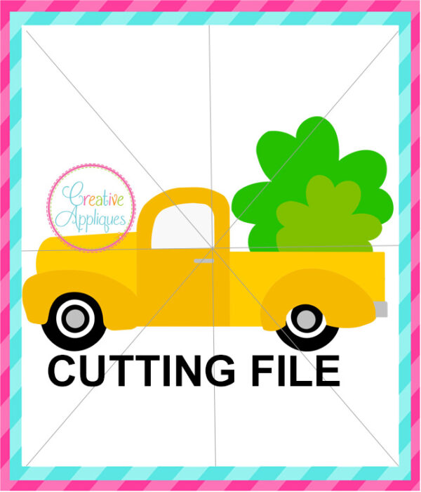 Antique Truck Shamrocks Cutting File