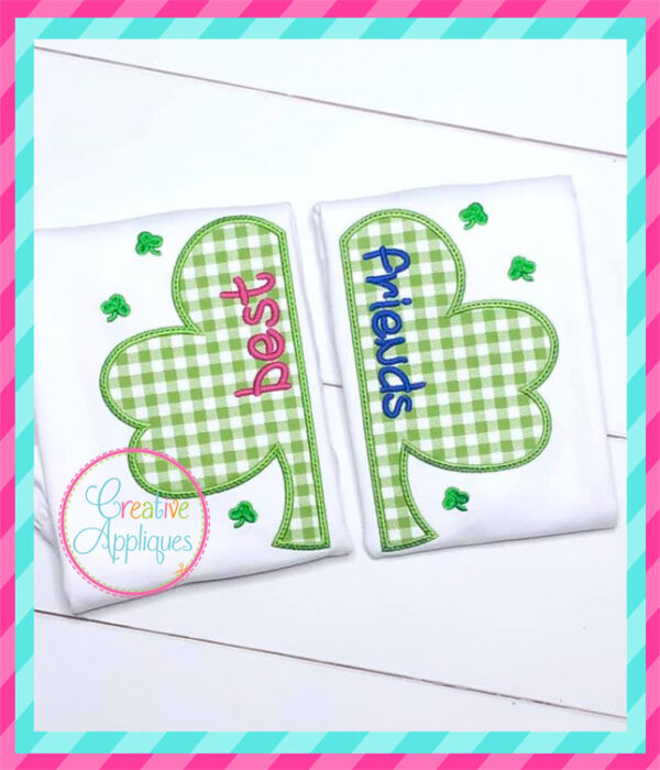 Best Friends Shamrock Applique - Image 4