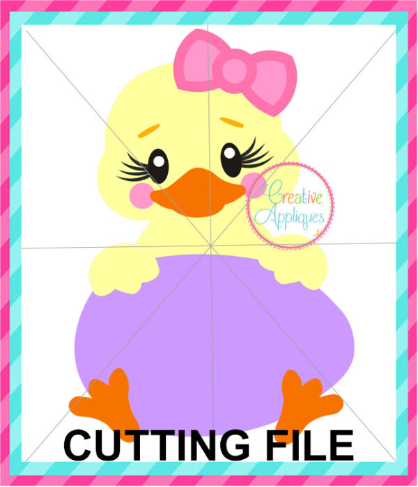 Girl Chick Egg Cutting File