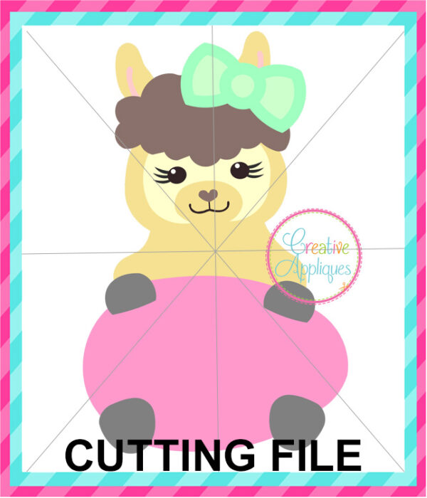 Girl Llama Egg Cutting File