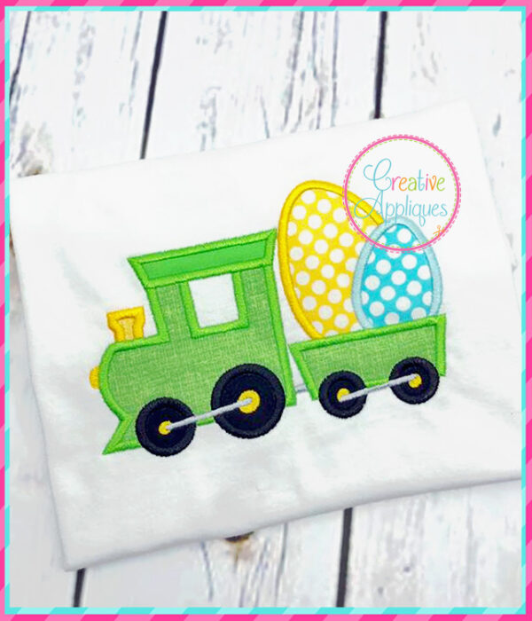 Train Easter Eggs Applique - Image 5