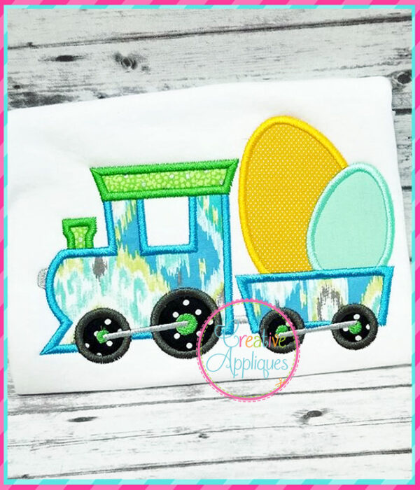 Train Easter Eggs Applique - Image 3