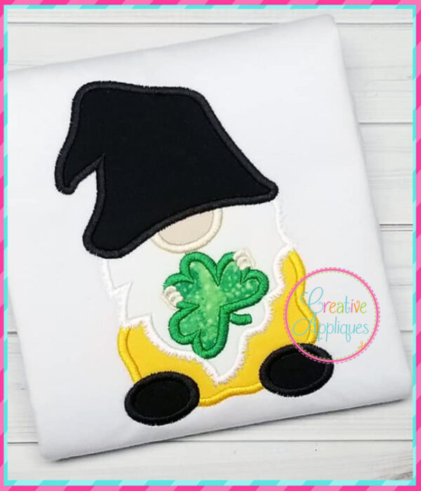 Gnome Shamrock Applique