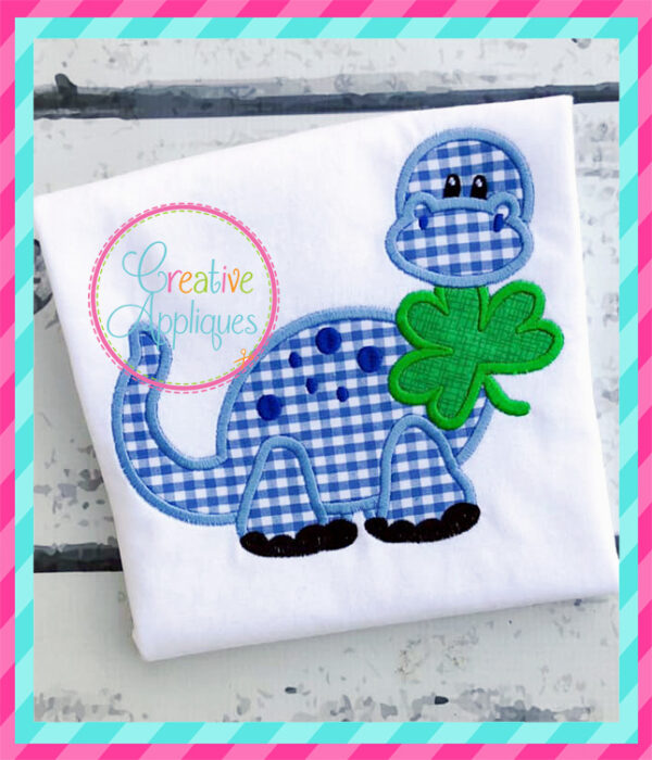 Dinosaur Shamrock Applique - Image 7