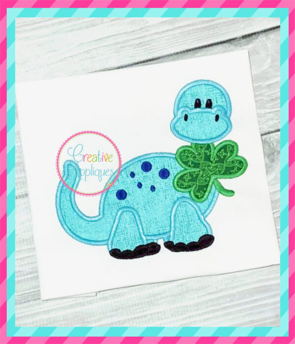 Dinosaur Shamrock Applique - Image 4