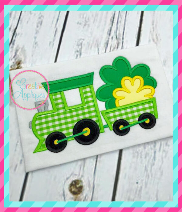 Train Shamrocks Applique