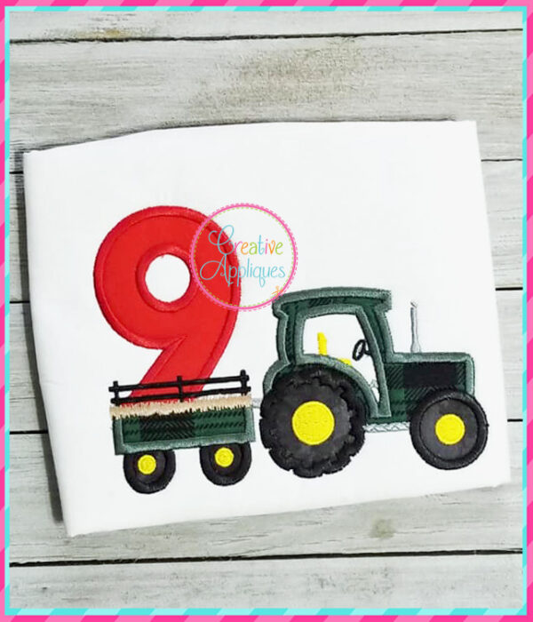 Tractor 9 Applique