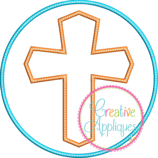 Cross Circle Applique - Image 2