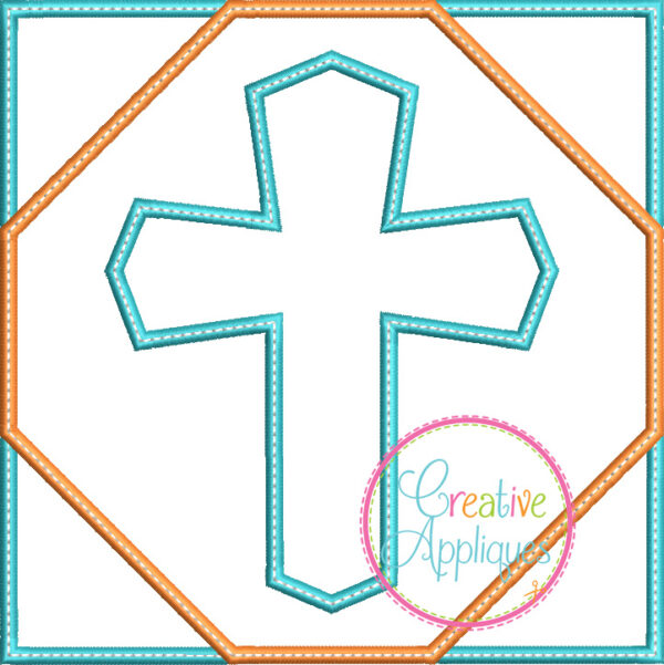 Cross Square Applique - Image 3