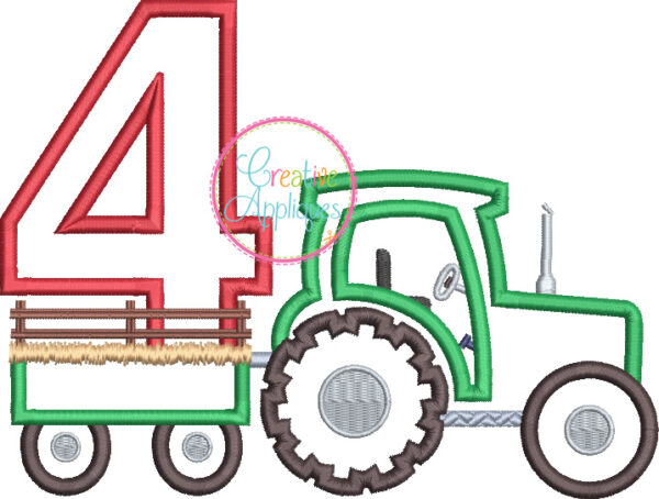 Tractor 4 Applique - Image 2