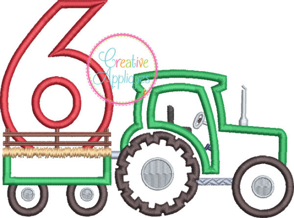 Tractor 6 Applique - Image 2