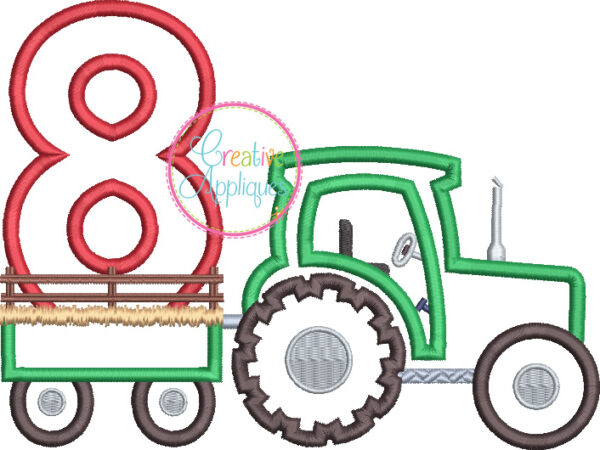 Tractor 8 Applique - Image 2