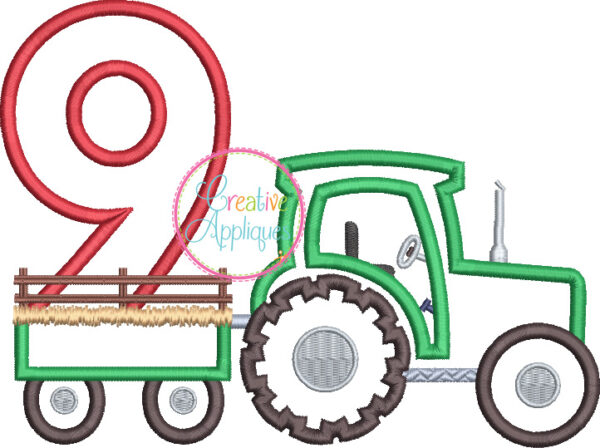 Tractor 9 Applique - Image 2